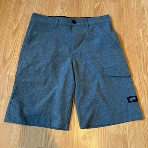Vans Vanphibian Hybrid Swim Trunk Shorts Youth Size 18 Grey with Pockets